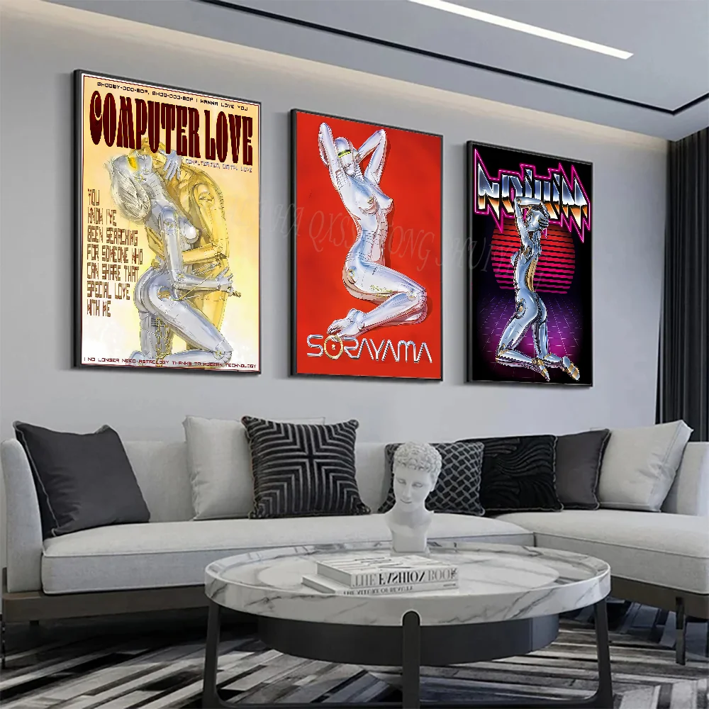 Art H-Hajime S-Sorayama постер настенное искусство домашний декор комнаты цифровая