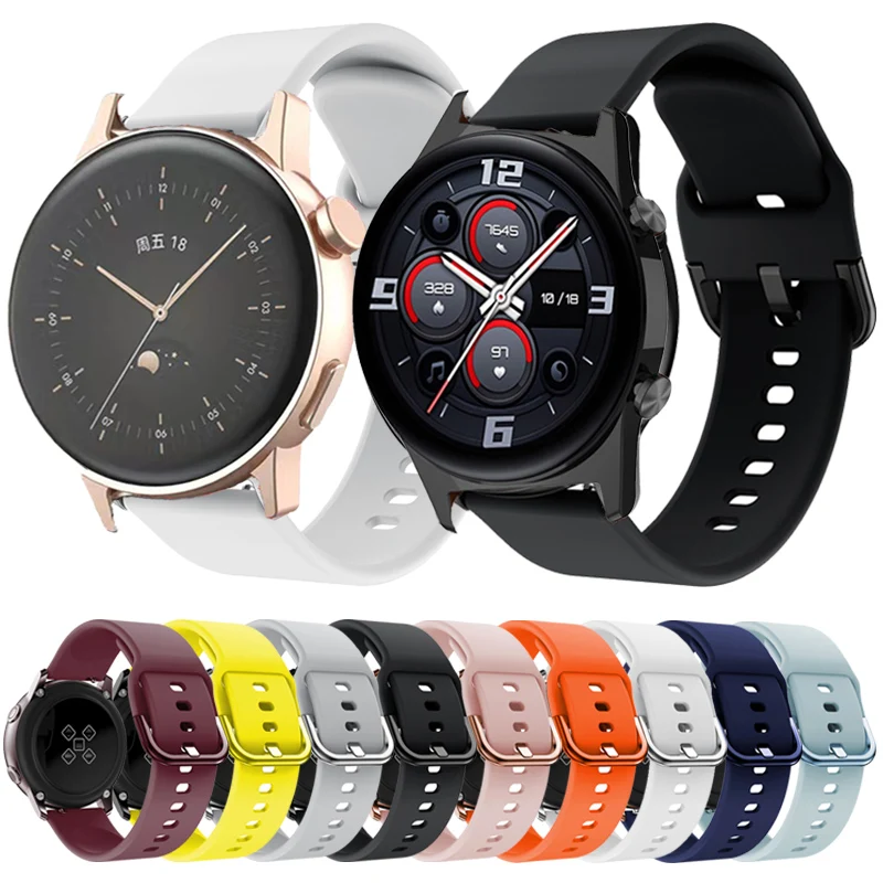 

20 22mm SmartWatch Watch Strap Band For Huawei Watch GT3 GT 3 42 46mm GT 2 GT2 Pro Runner Bracelet Silicone WristBand WatchBand