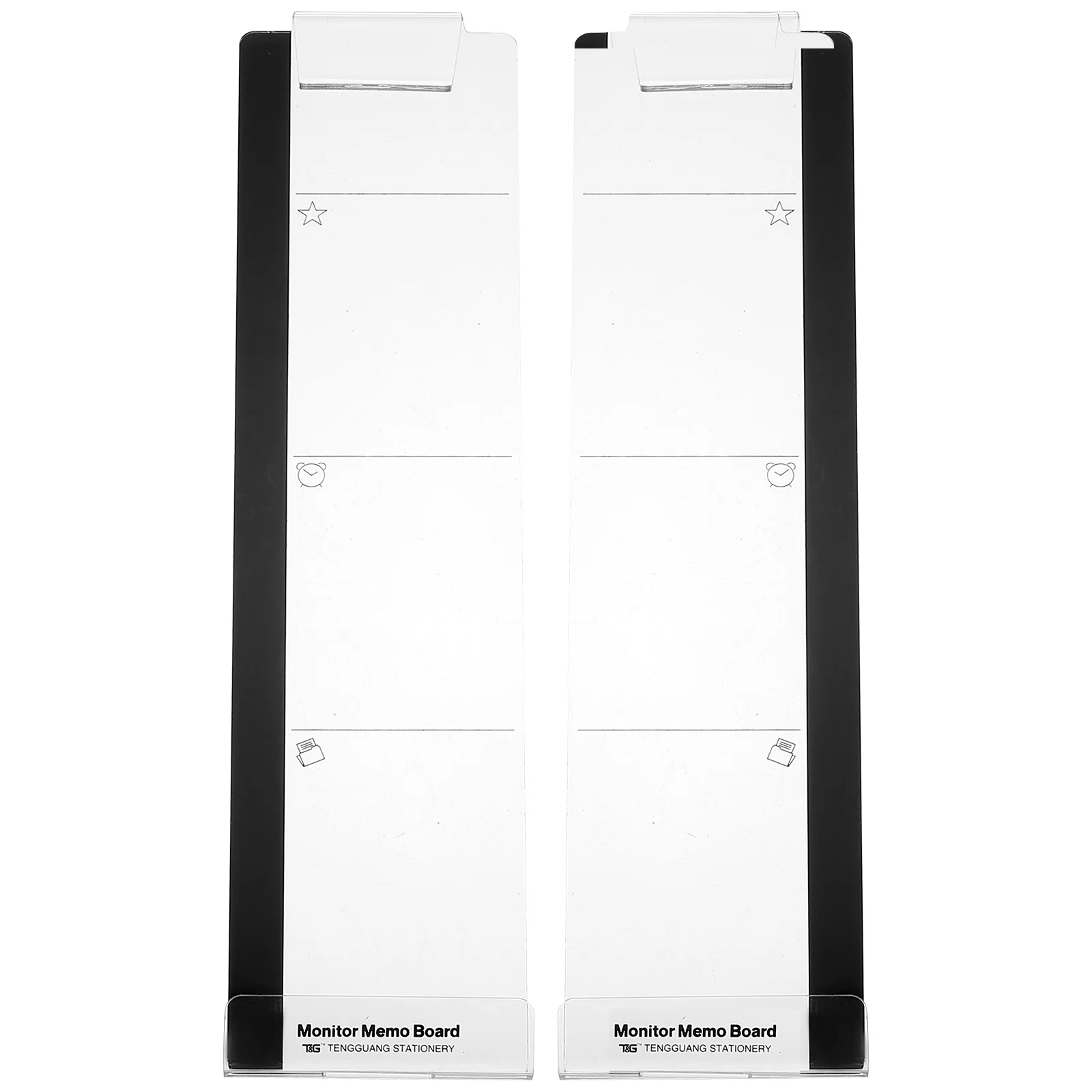 

2Pcs Household Message Boards Convenient Phone Holders Transparent Memo Boards