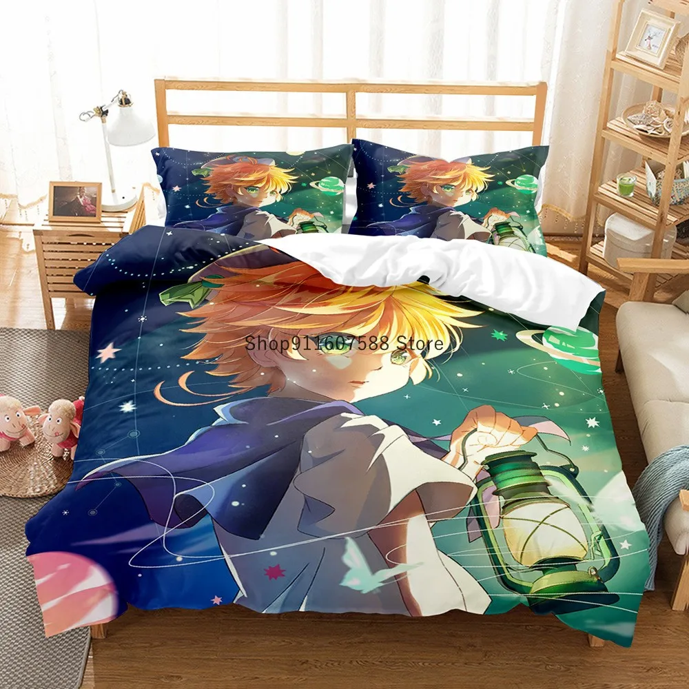 The Promised Neverland Bedding Set Duvet Cover Pillowcase Anime Comforter Bedding Sets Kids Gift Bedclothes Double Size Dropship