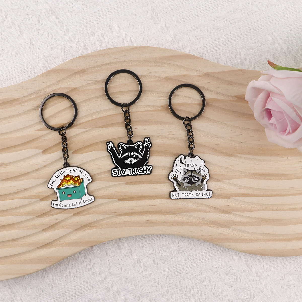 Милые брелки с изображением енота женский милый брелок для автомобиля мотоцикла