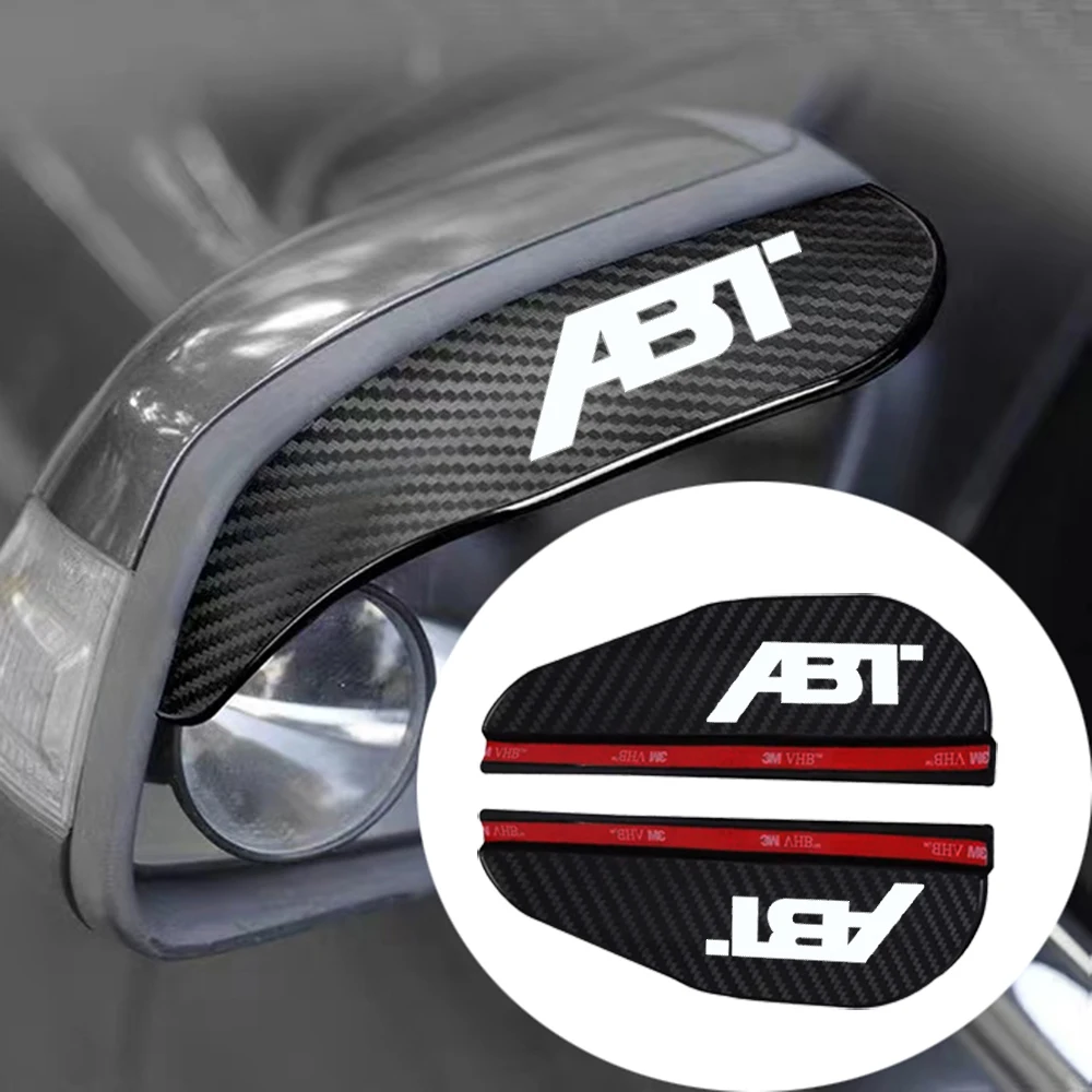 

2x Car Rearview Mirror Rain Eyebrow Protector Rain Sticker for ABT Audi RS7 S4 S5 S6 SQ7 RS3 RS4 RS5 RS6 TT A3 A5 a1 Q7 Q5 Q3