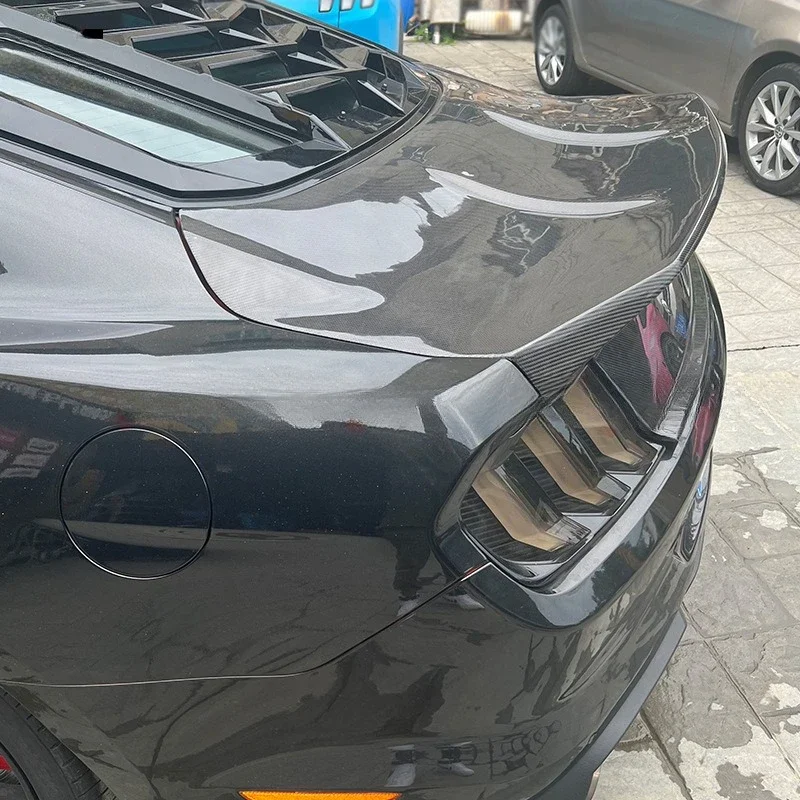 Фото Подходит для Ford Mustang Mustang, хвостовая крышка из углеродного волокна, модифицированная крышка багажника, хвостовая крышка багажника, окруженная №4