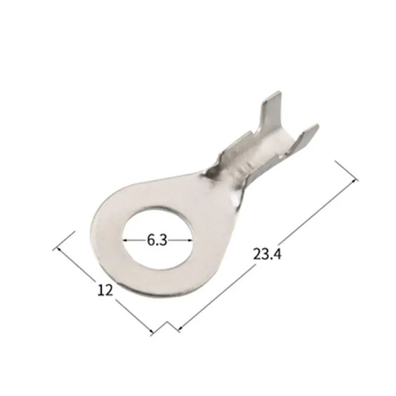 Клеммное кольцо для аккумулятора 6 3 мм заземляющий наконечник медное ушное