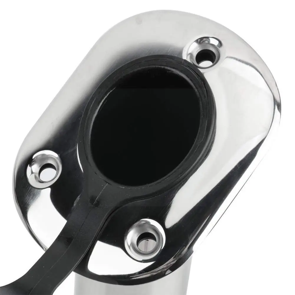 

1/2 pieces Steel Flush Mount Fishing Rod Holder 15/ 30 Degree Rod Pod for Marine Boat Flush Mount Fishing Rod Hol L0J1