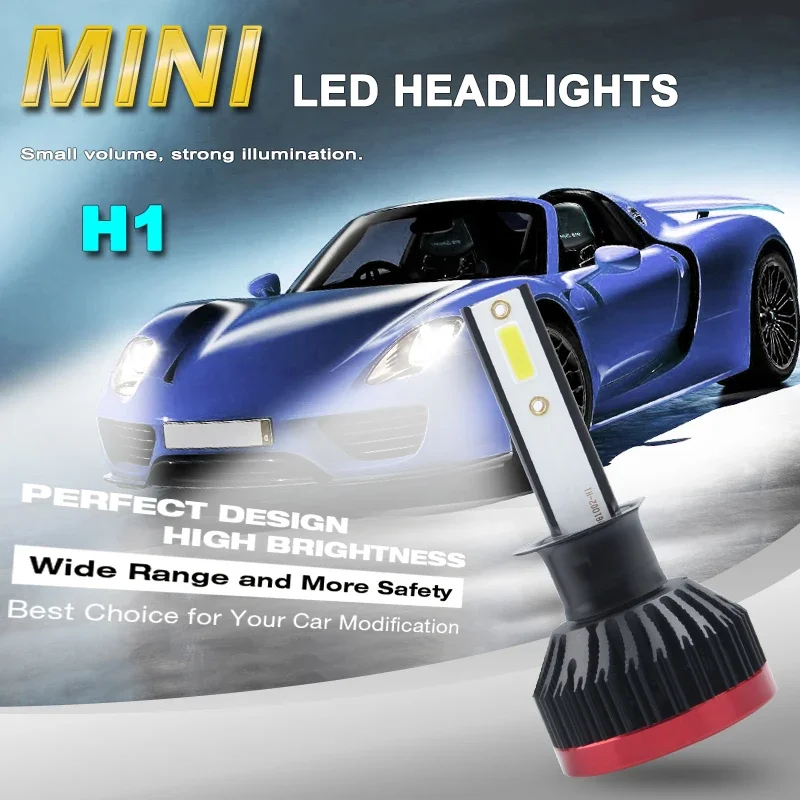 K1-1 Автомобильная светодиодная фара H1 H3 H7 H4 H8 H9 H11 9012 9005 9006 лампа 80 Вт 6000LM 6000K