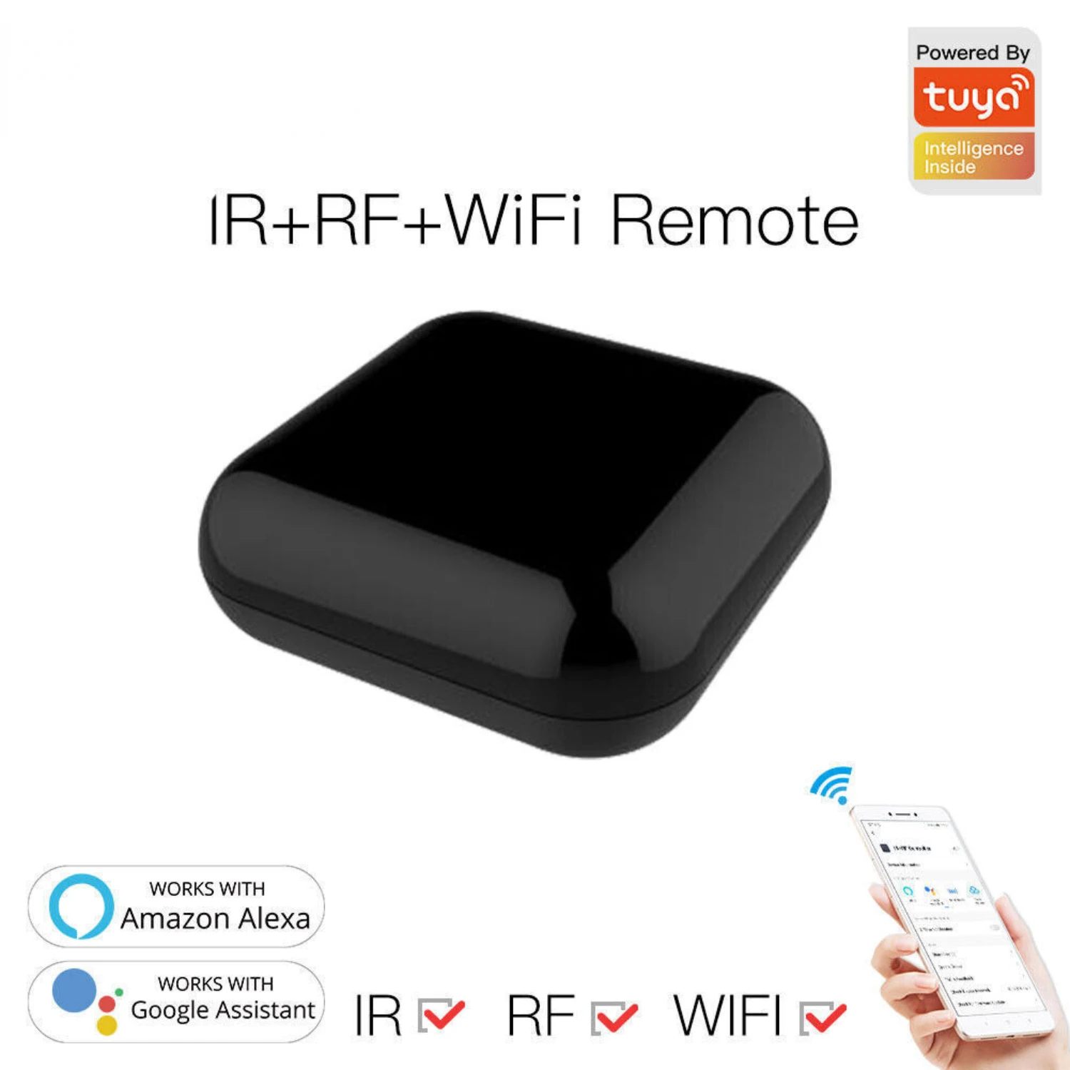 Бесшовный без усилий и удобный интеллектуальный Wi-Fi RF ИК-пульт дистанционного