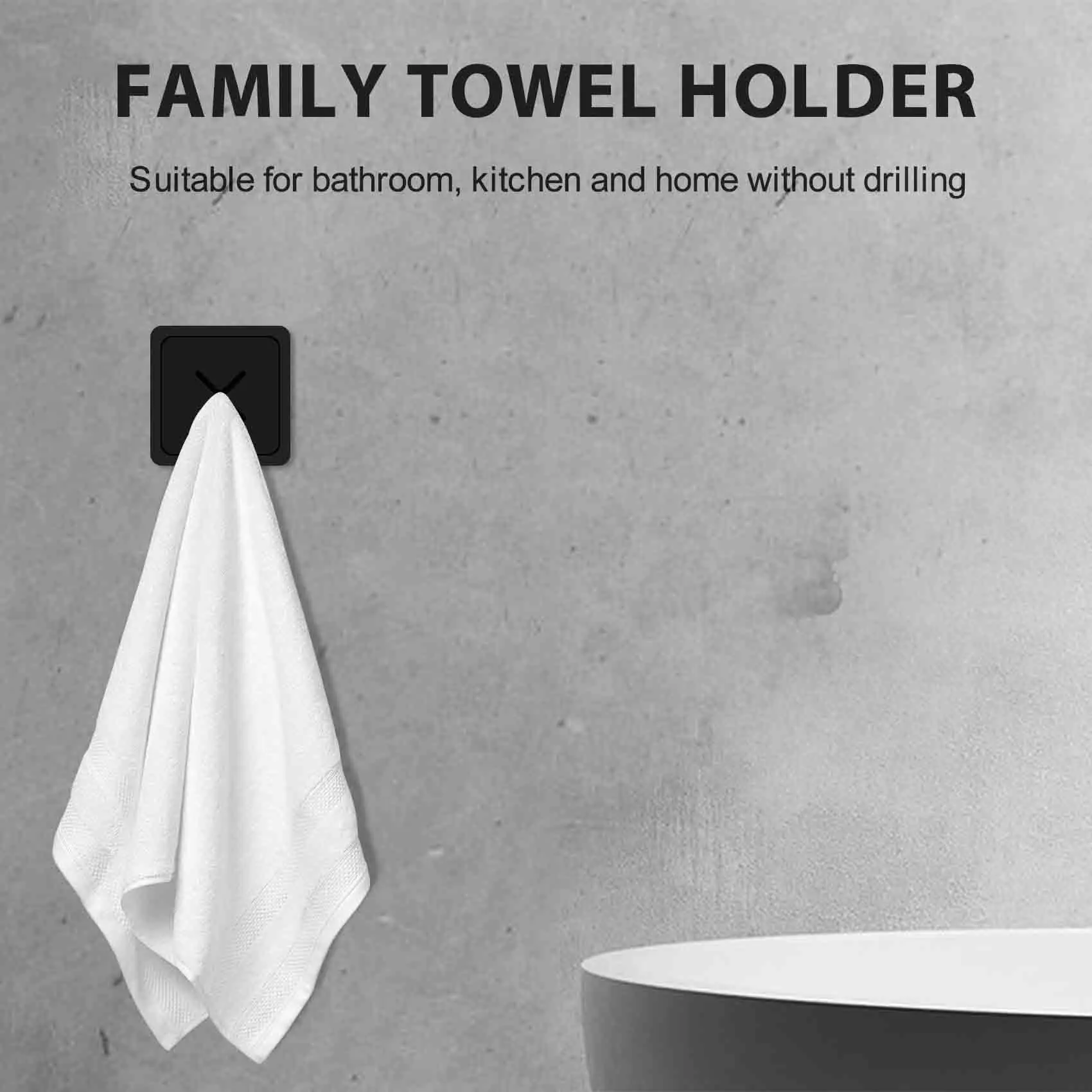 Держатель для полотенец ванной комнаты — самоклеящаяся вешалка кухонных