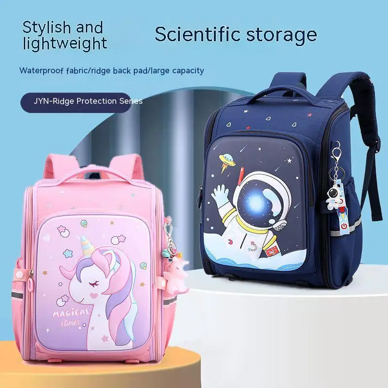 

Cute Unicorn Primary School Schoolbag for Girls 1-6 Grades Large Capacity Student Backpack Female Book Bag