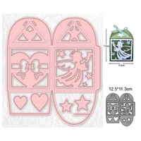 new arrival candy gift box frame christmas paper cut metal cutting dies diy emboss stencil scrapbooking die for card making 2022