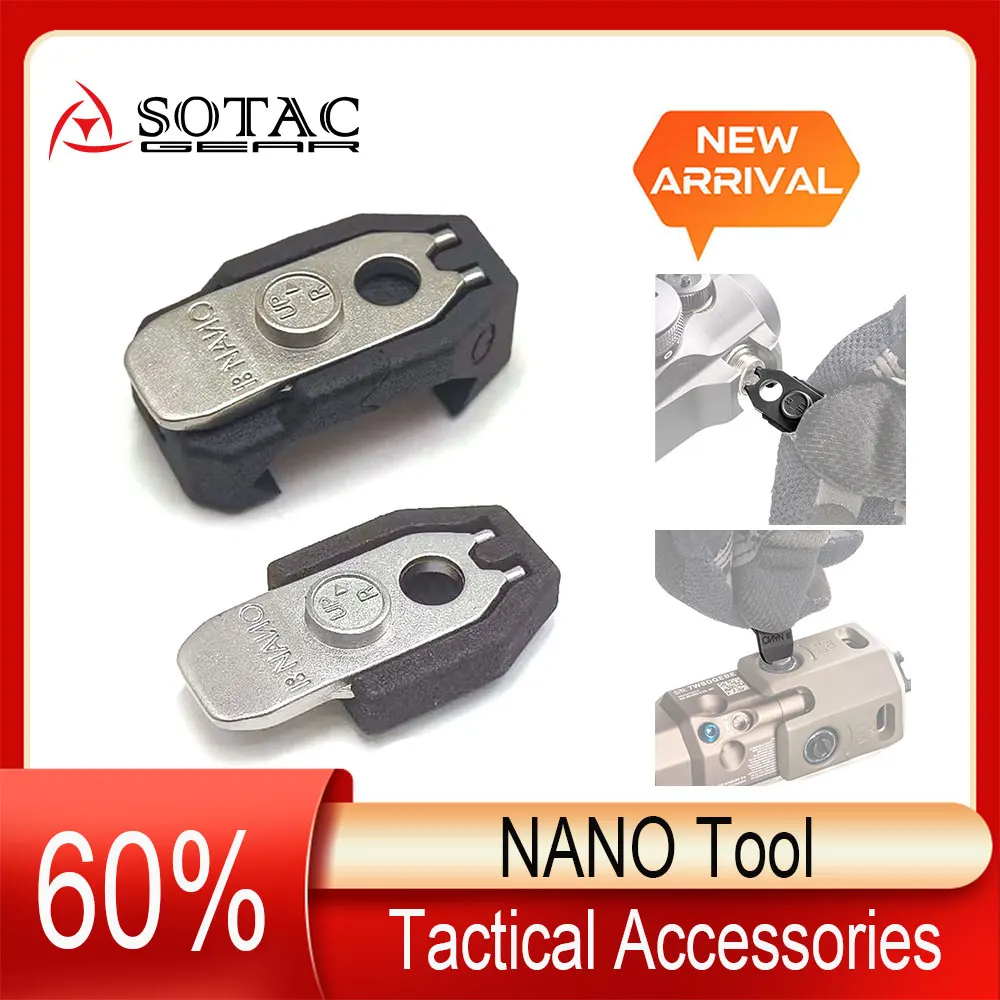 

SOTAC Tactical Multitasker NANO Tool Fit For Picatinny Or M-lok Rifle Accessories with NANO Carrier