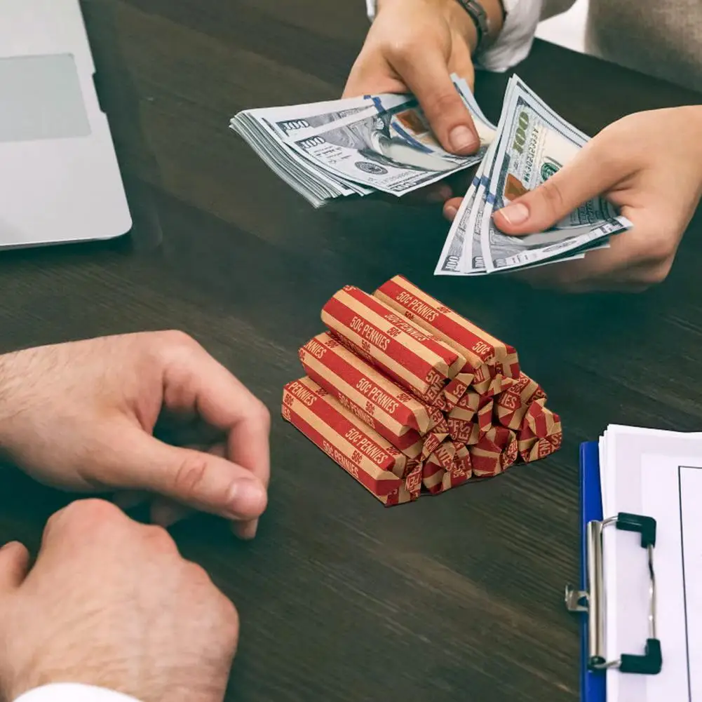 100 шт. бумажные обертки для Монет в ассортименте