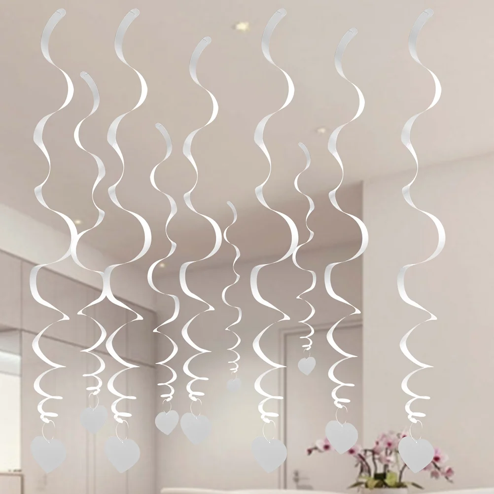

Hanging Swirl Holiday Party Swirl Valentine's Day Swirl Banner Party Swirl Ceiling Decor Wedding Swirl Hanging