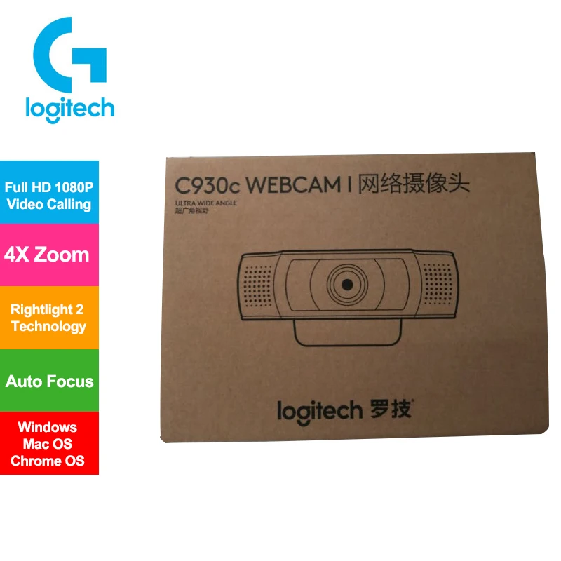 

Logitech C930C 1080P Webcam for Desktop Computer Laptop Video Conference Online Class HD Beauty Camera for Windows Mac OS Chrome