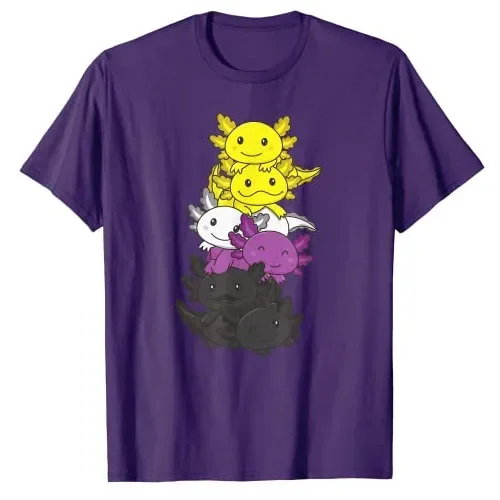 Милые футболки ЛГБТ с рисунком животных и месяца модные блузки несдвоичный флаг