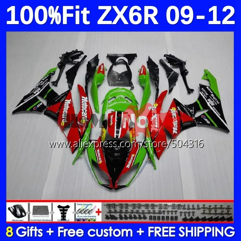 

Injection For KAWASAKI NINJA ZX636 ZX 6R 636 ZX600 58MC.3 ZX-6R ZX6R 09 10 11 12 ZX-636 2009 2010 2011 2012 Fairing green red