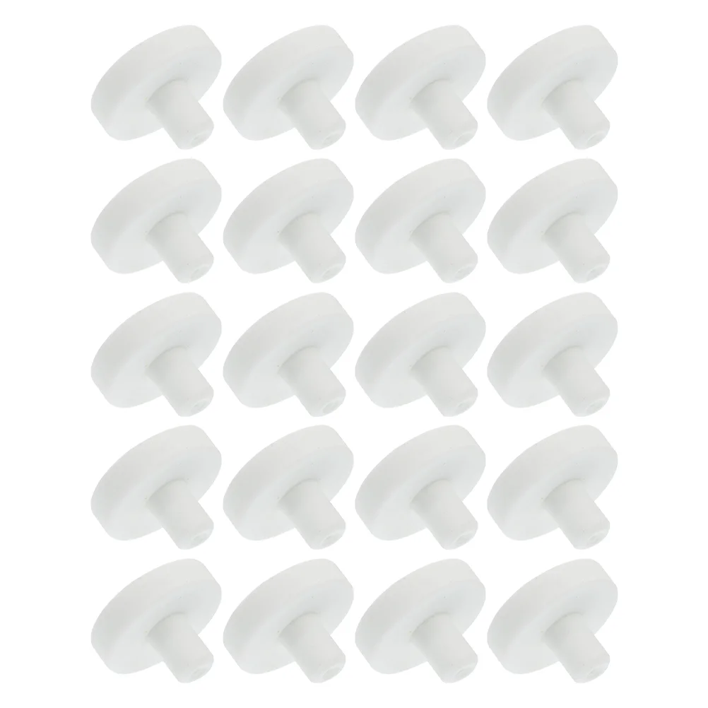 

20 Pcs Fish Tank Coral Base White Ornament Coral Plugs Rock Fish Tank Coral Support Ceramics Coral Frag Rack