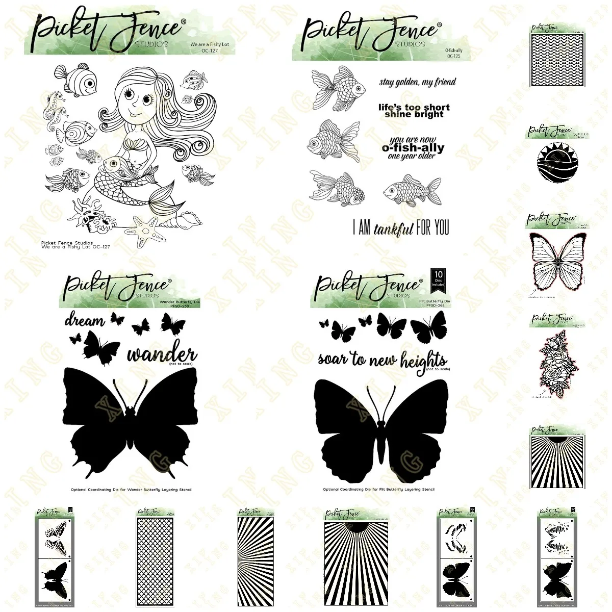 

Metal Cutting Dies Stamps Stencil for Scrapbook Diary Decoration Embossing Butterfly Where Mermaids Live Template Diy Handmade