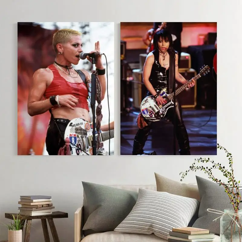 

Joan Jett Band Canvas Art Poster and Wall Art Picture Print Modern Family bedroom Decor Posters