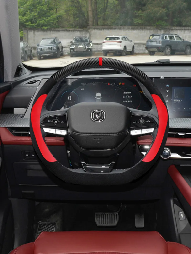 

Кожаный чехол на руль, чехол из коровьей кожи для 2020 Mazda 3, 1 шт.