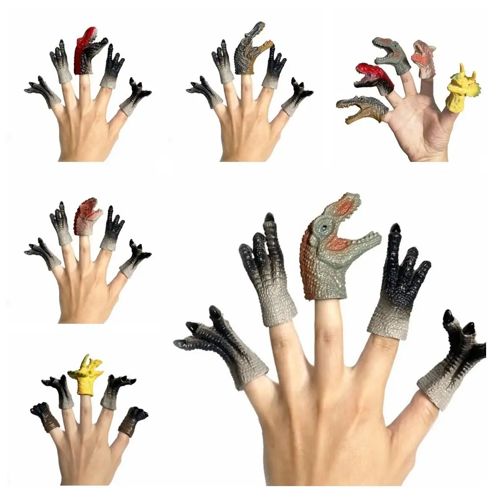 5 шт. мультяшный динозавр пальчиковая кукла яркая мини-кукла