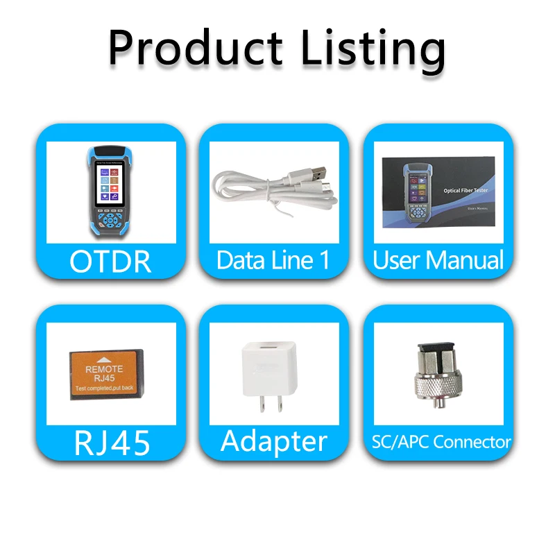 OPTFOCUS Fiber Optic OTDR Tester 1310 1550nm 9 IN 1 High Precision Testing  Analysis OPM VFL Test Tool Free Shipping