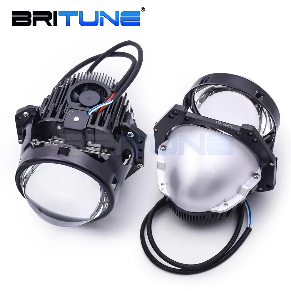 Britune 3.0 inch Bi LED Projector lens LED Headlight Modules 16000LUX D19T for Hella 3R G5 LED Lights 6000K Car Accessories Kit