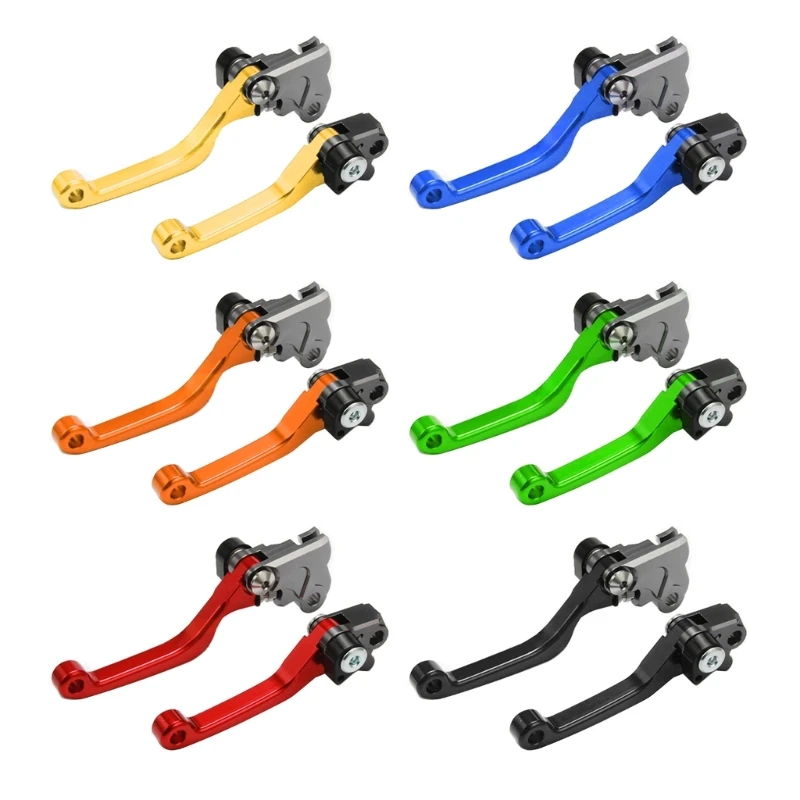 

Motorcycle Dirt Bike Folding Brake Clutch Lever Handlebar Hand Grip 2x