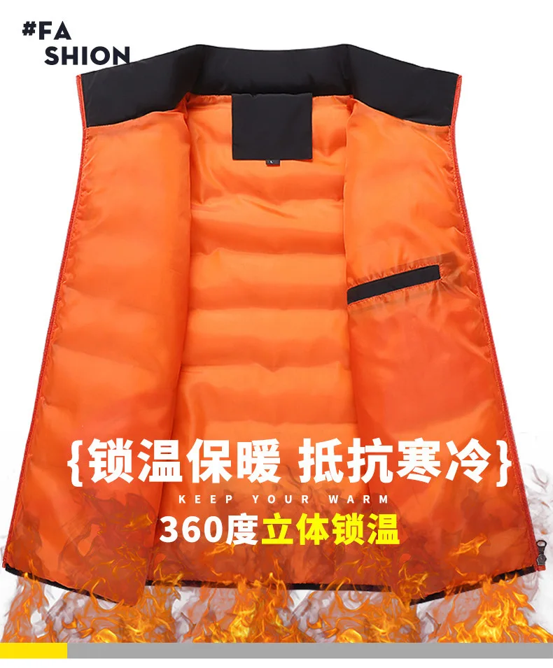 Thick Men New Warm Parka Jackets Winter Casual Men's Outwear Coats Solid Stand Collar Male Windbreak Cotton Padded Down Jacket