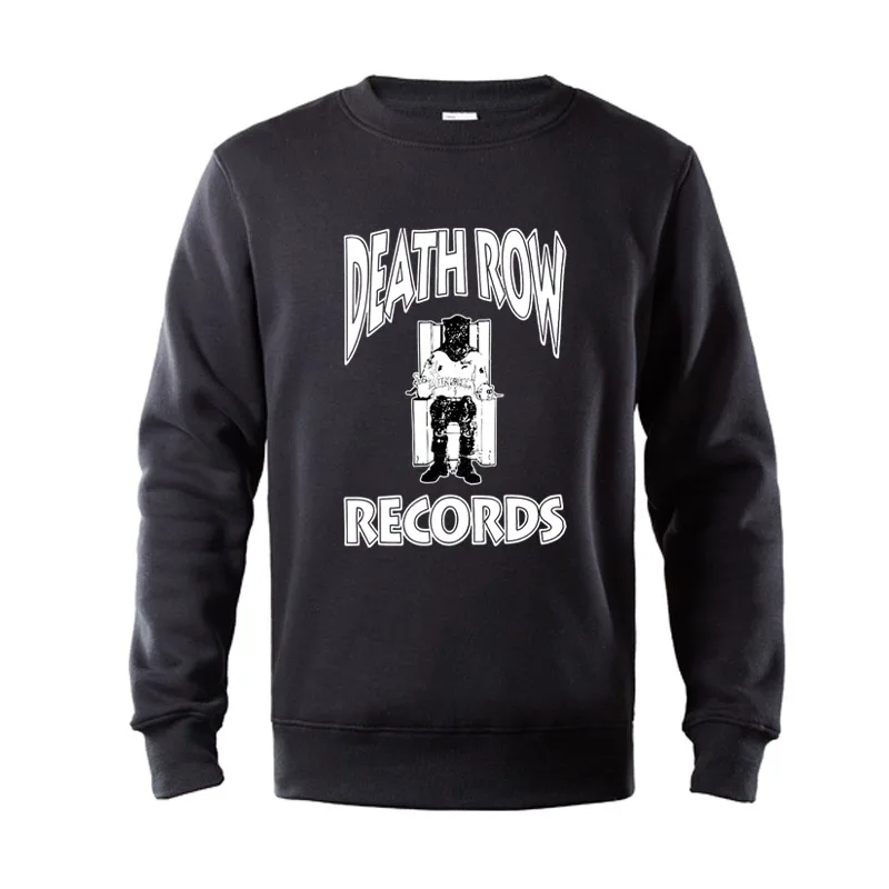 

Death Row Records Mens Clothing Hip Hop Fashion Streetwear Tracksuit Men Autumn Winter Cotton Fleece Crewneck Sweatshirt