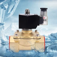normally closed brass solenoid valve water valve ip65 fully enclosed coil g18g38 g12 g34 g1 ac220v dc12v dc24v
