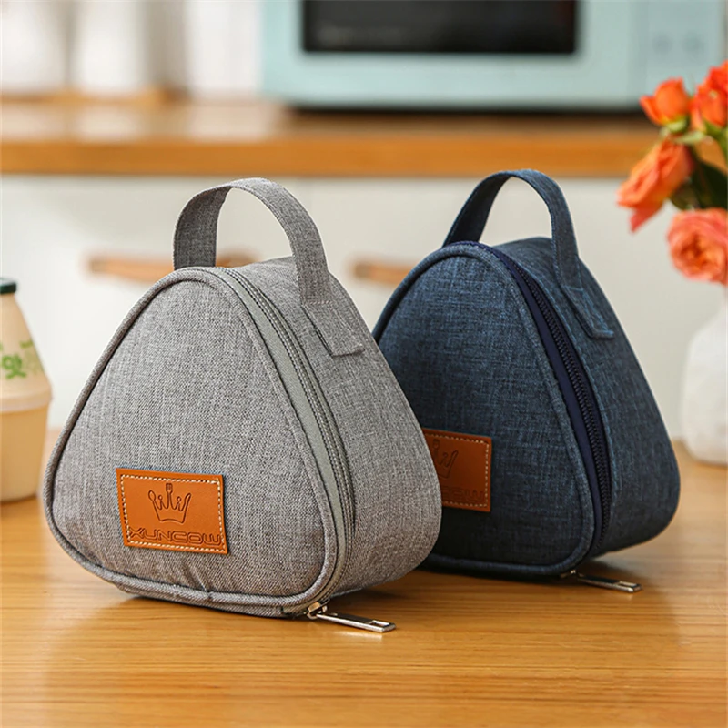 

Lunch Small Ball For Box Bento Cute Kids Food Women Insulation Portable Pouch Fresh Breakfast Bag Rice Bags Triangular Thermal
