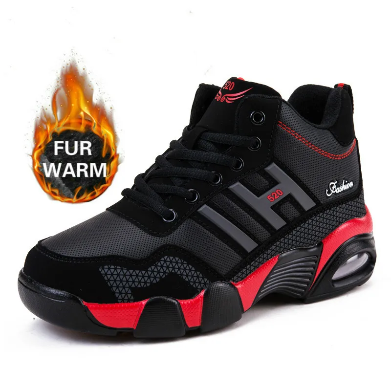 

Rozoball Winter Men Boots Plush Warm Waterproof Snow Boots for Men Sneakers Cushion Ankle Boots Men Outdoor Shoes botas hombre