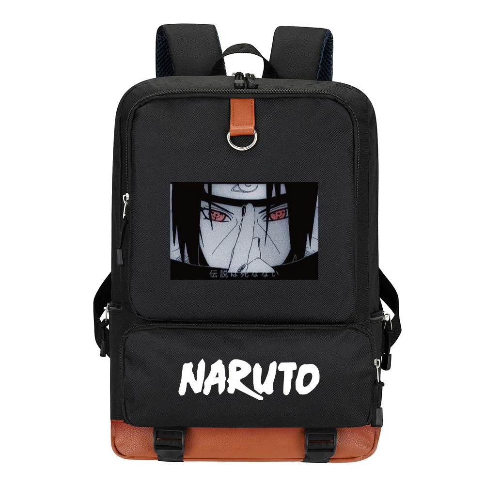 

Рюкзак с мультипликационным аниме Наруто, школьный ранец Наруто, вместительная сумка на молнии для учеников начальной и средней школы
