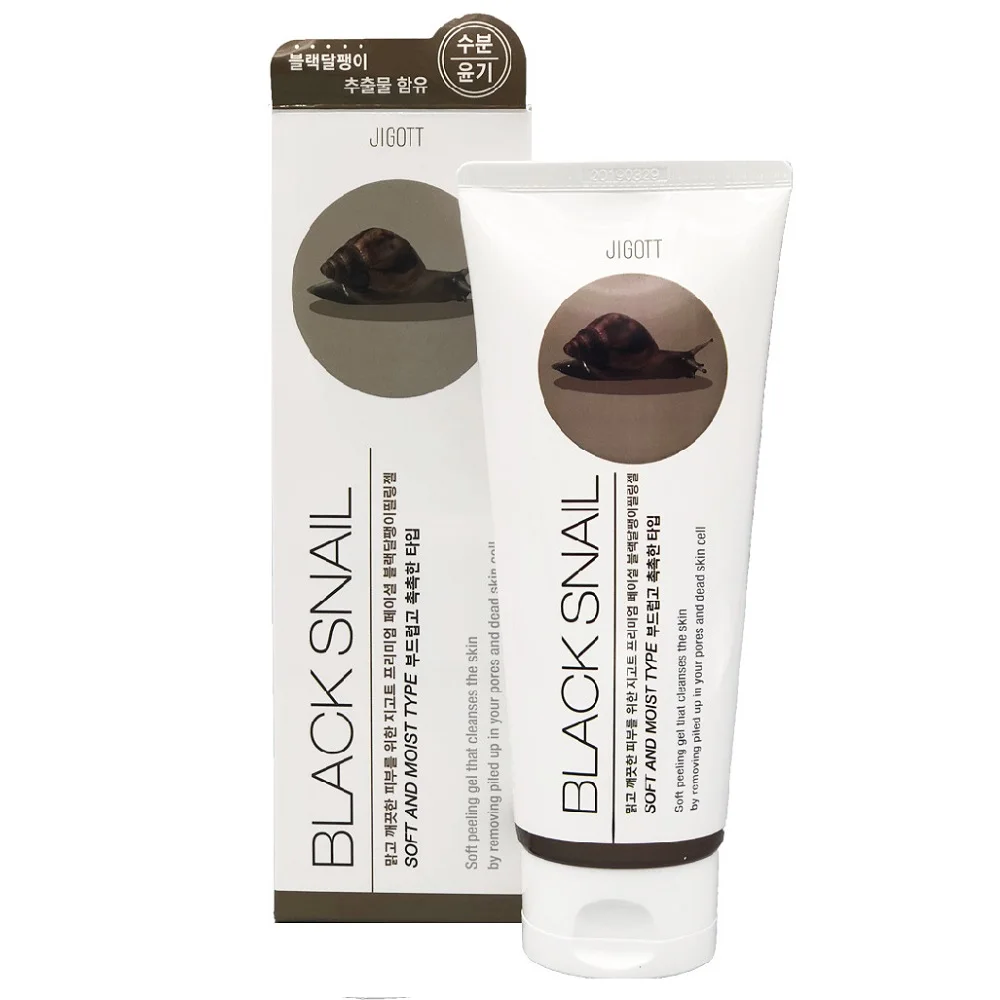 Jigott Gel peeling premium facial Black snail Peeling gel extract Facial Cleansing Foam Cleanser Roll Face Mask Free Shipping from Russia |