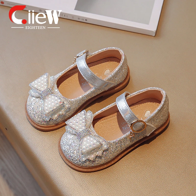 

Size 23-35 Princess Shoes Fabulous Girls Sandals Summer Bow Tie Wedding Party Shoes Lightweight Girls Shoes chaussure enfant