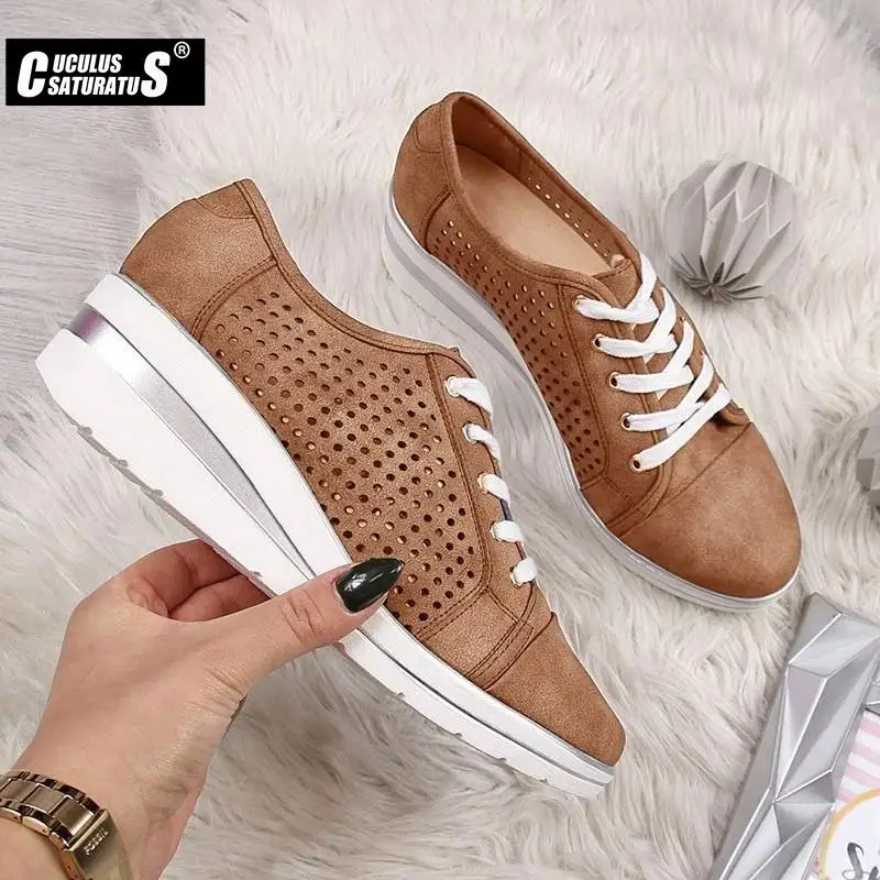 Женские ажурные туфли на плоской подошве повседневные сетчатые Лоферы без