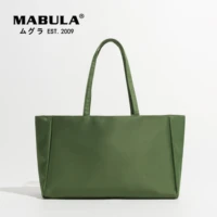 mabula brand large satin tote shopper handbag for women luxury top handle satchel purse 2022 pure green casual work shoulder bag
