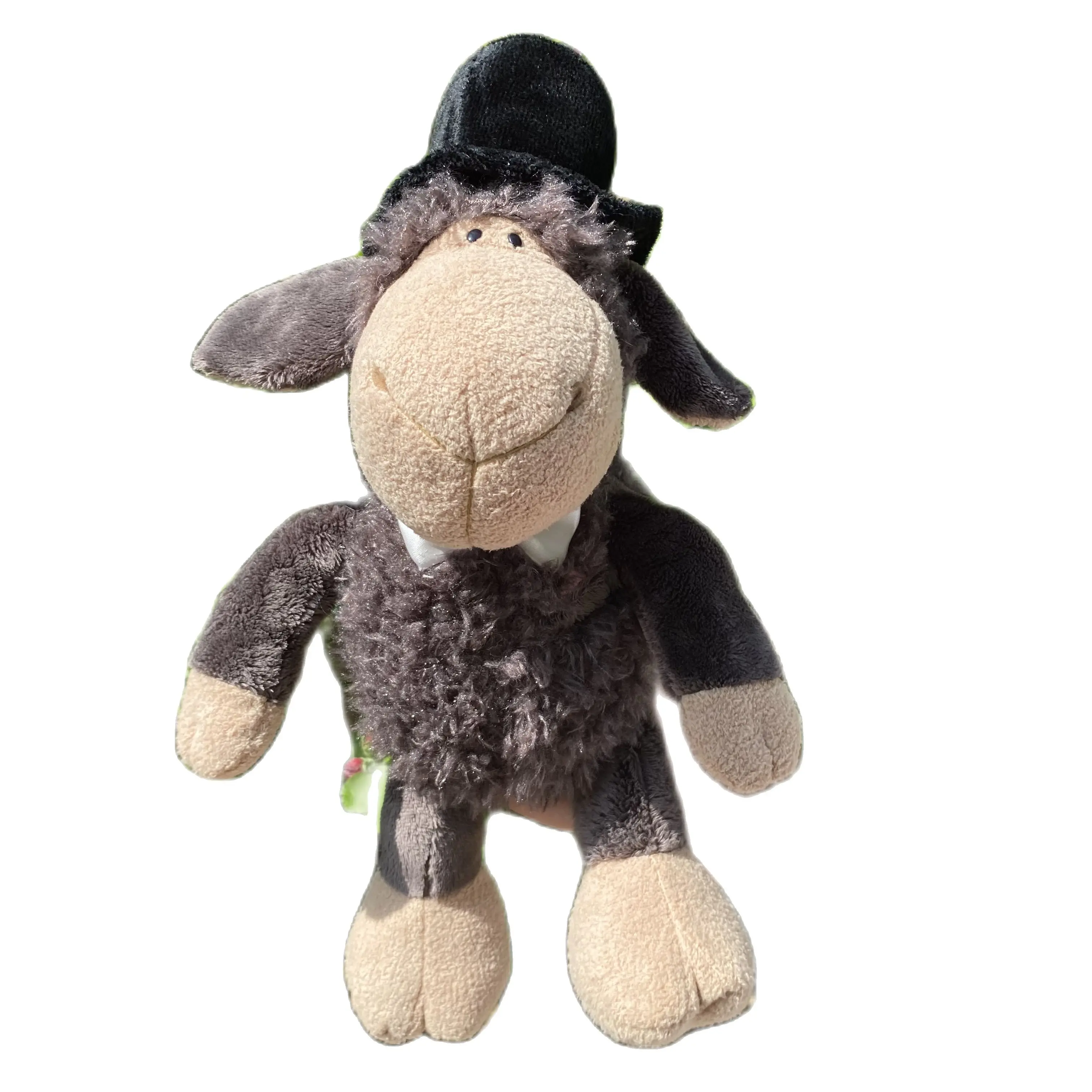 

Super Soft baby Wedding hatted gentleman sheep Church dress appease toy Stuffed Animals doll toys for Children