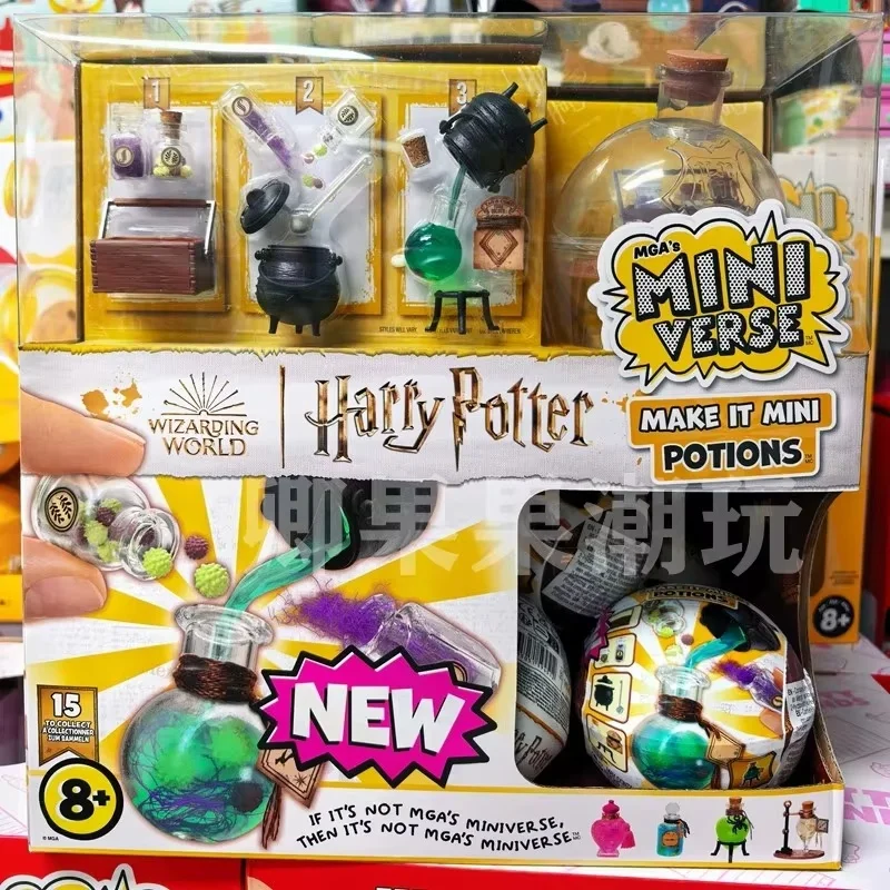 Фото Новая оригинальная миниатюрная модель-сюрприз MGA Miniverse Harry Potter: Шар с зельем Гарри Поттера, подарочная коробка-сюрприз, миниатюрная сцена Хогвартса, DIY-модель, коробка-сюрприз. №2