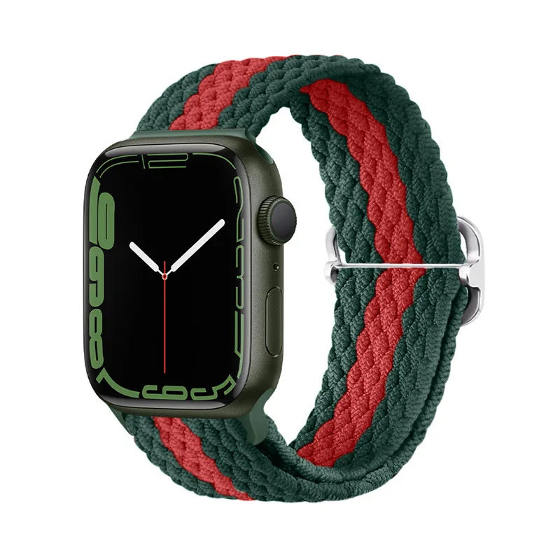 

Плетеный ремешок для Apple watch band Ultra 49 мм 40 мм 38 мм 42 мм 44 мм, нейлоновый браслет correa iWatch Series 3 4 5 SE 6 7 8 45 мм 41 мм