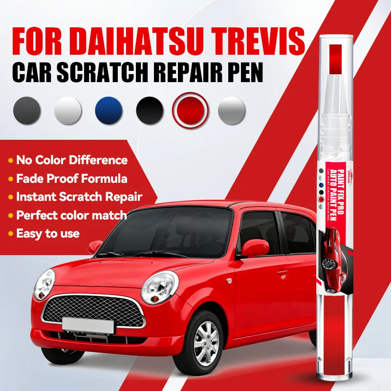 Фото Ручка-корректор для ремонта лакокрасочного покрытия автомобиля Daihatsu Trevis, средство для удаления царапин, аксессуары для авто, черный, белый, зеленый, серебристый, оранжевый, красный, серый цвета №1