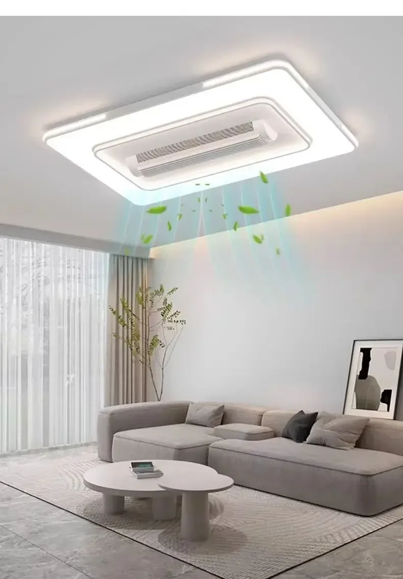 Современный безлопастный вентилятор с дистанционным управлением большой