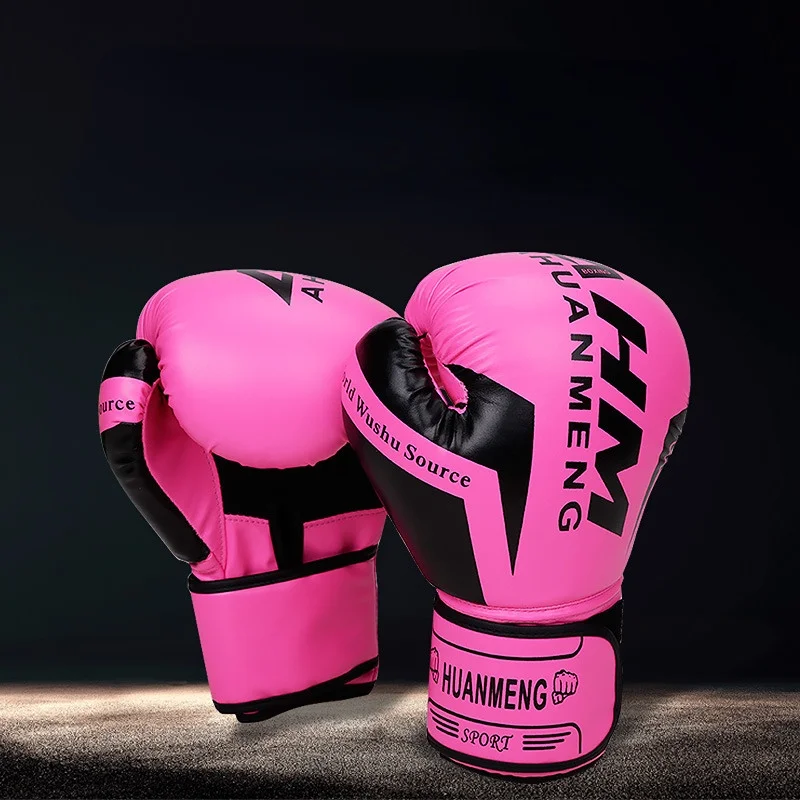 Kick Boxing Gloves for Men Women PU Karate Muay Thai Guantes De Boxeo Free Fight MMA Sanda Training Adults Kids Equipment