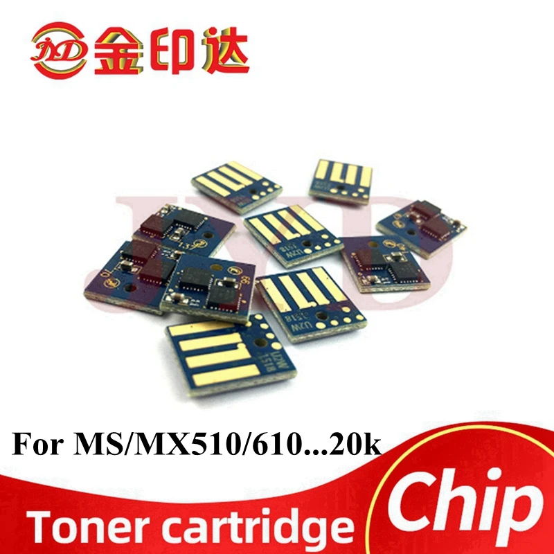 

20K Updated Firmware 504U 604X Cartridge Chips Reset for Lexmark MS510 MS610 MX510 MX511 MX611 Toner Chip Universal 50F0U00