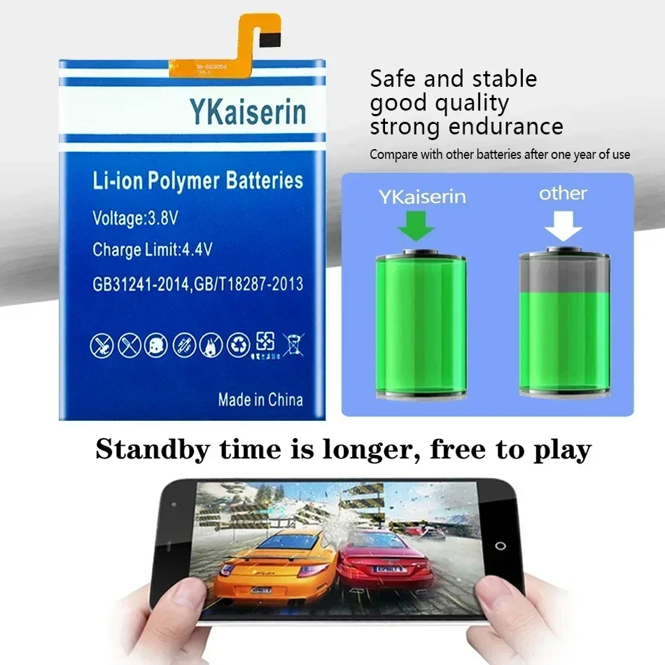 YKaiserin аккумулятор для мобильного телефона 6500 мАч Ulefone Power 3 3S Power3 Power3S + инструменты