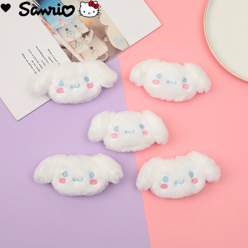 

Sanrio Curly Cinnamoroll Brooch Bag Pin Cartoon Plush Stereo Clothes Sock Accessories Japanese School Uniform Bag Pendant Brooch