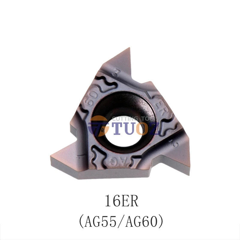 100% Original 16ERG60-TF 16ERG55-TF PR1115 16 ER G60 G55 ISO -TF Threading  Carbide Inserts Turning Tools Lathe Cut
