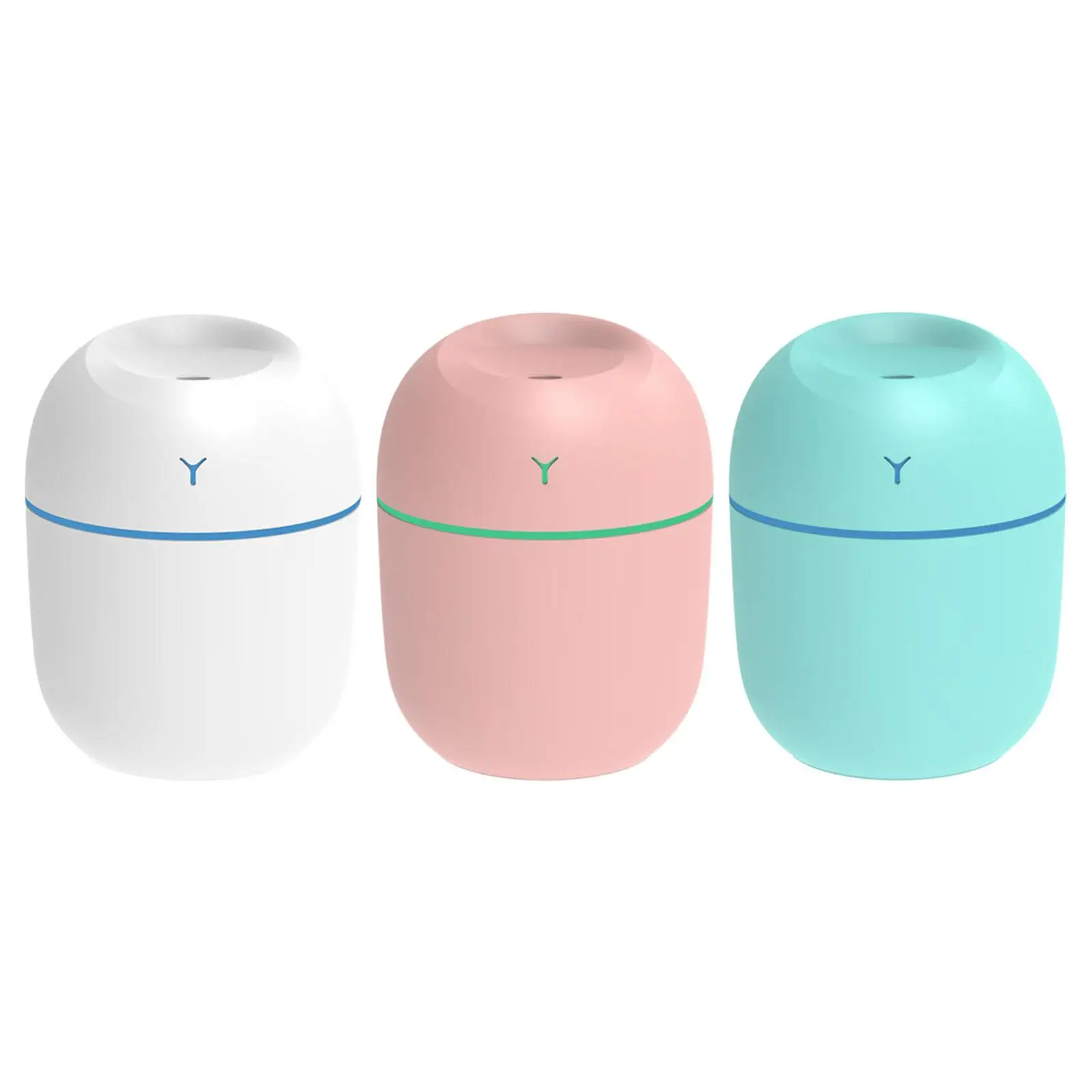

220ml Desktop Essential Portable Humidifier Night Light Cool Mist Premium Humidifying Mute for Car Home Bedroom