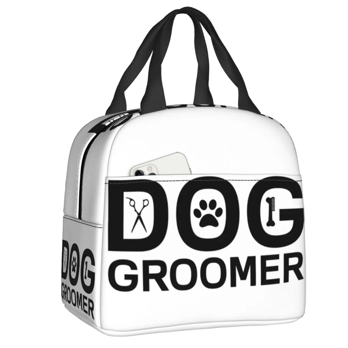 

Dog Groomer Insulated Lunch Bags for Women Animal Pet Resuable Thermal Cooler Food Lunch Box Outdoor Camping Travel lunchbag